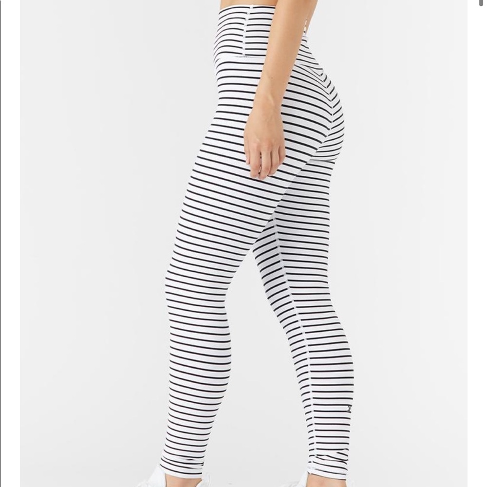 Glyder High Power II Legging White/Black Stripe